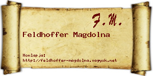 Feldhoffer Magdolna névjegykártya